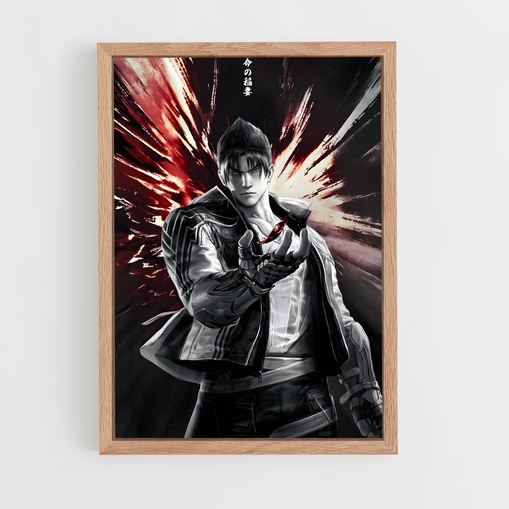 Poster Jin le Guerrier – affiche Tekken (vue 4)